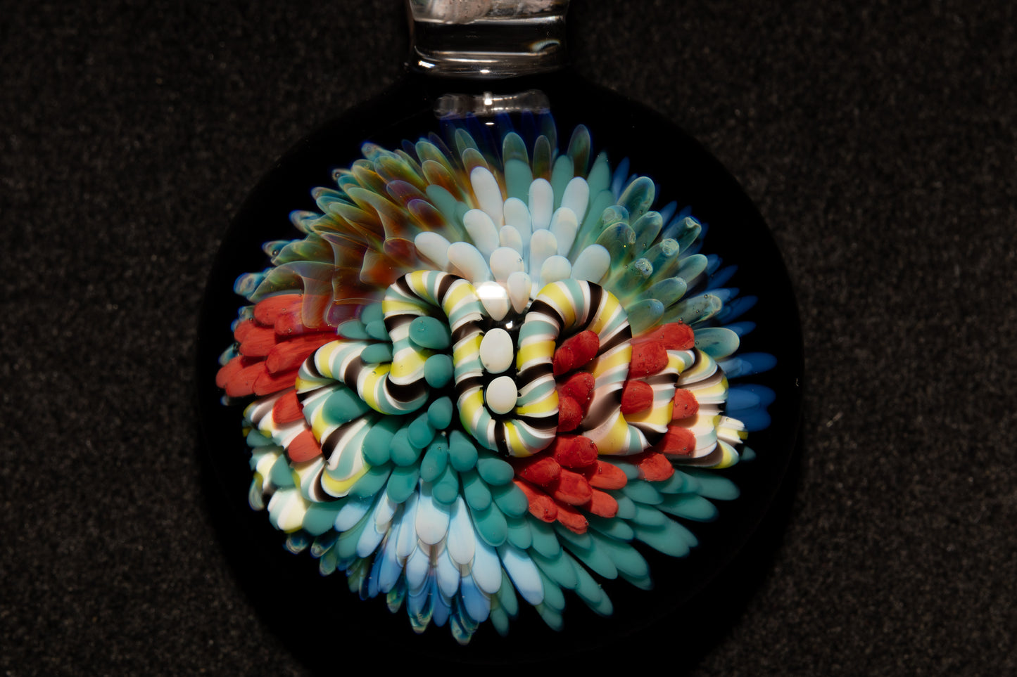 Coral Reef Glass Pendant Necklace | Handblown Borosilicate Ocean Jewelry | Beach & Sea Inspired Gift