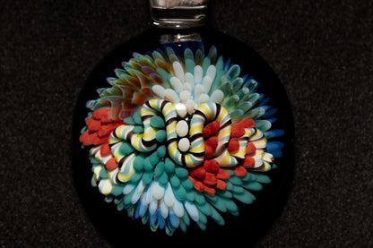 Coral Reef Glass Pendant Necklace | Handblown Borosilicate Ocean Jewelry | Beach & Sea Inspired Gift