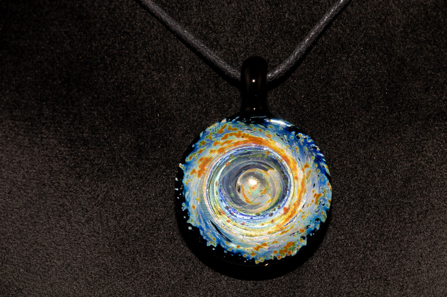 Cosmic Comet Glass Pendant | Space Jewelry | Handmade Galaxy Necklace | Celestial Art Glass | Astronomer Gift
