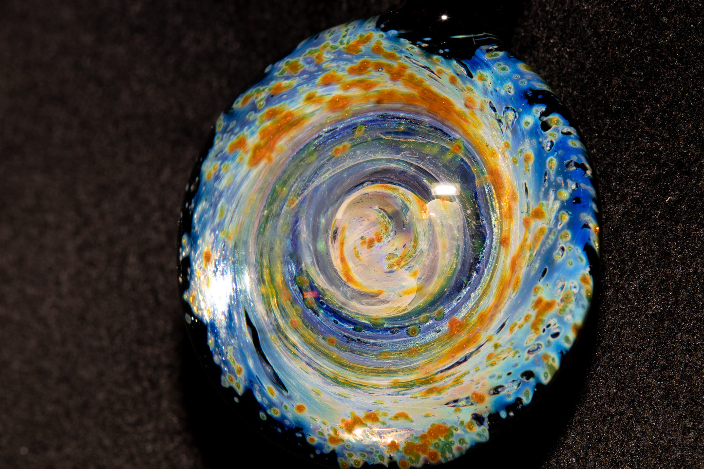 Cosmic Comet Glass Pendant | Space Jewelry | Handmade Galaxy Necklace | Celestial Art Glass | Astronomer Gift