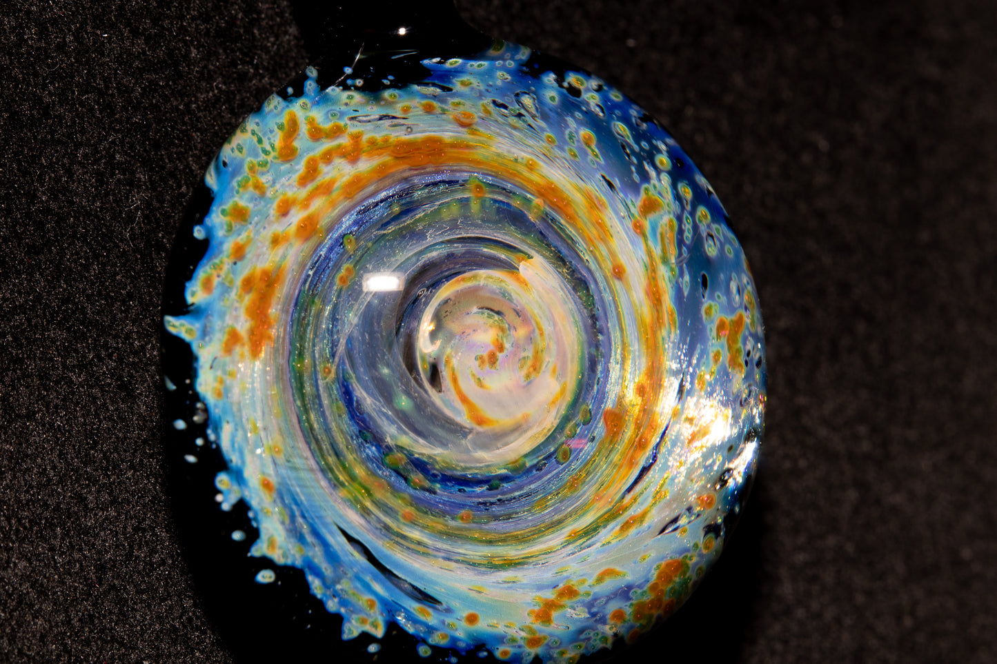 Cosmic Comet Glass Pendant | Space Jewelry | Handmade Galaxy Necklace | Celestial Art Glass | Astronomer Gift