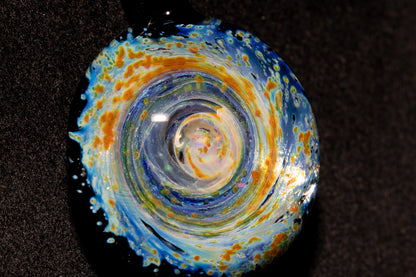 Cosmic Comet Glass Pendant | Space Jewelry | Handmade Galaxy Necklace | Celestial Art Glass | Astronomer Gift