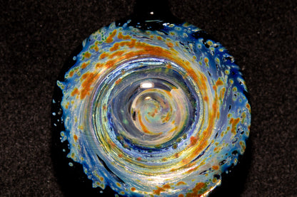 Cosmic Comet Glass Pendant | Space Jewelry | Handmade Galaxy Necklace | Celestial Art Glass | Astronomer Gift