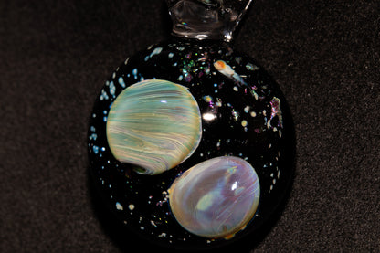 Cosmic Comet Glass Pendant | Space Jewelry | Handmade Galaxy Necklace | Celestial Art Glass | Astronomer Gift