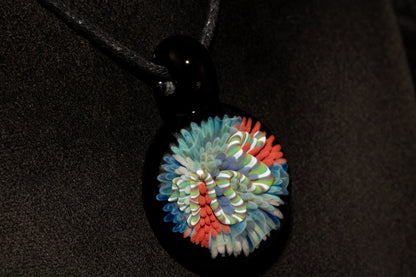 Coral Reef Glass Pendant Necklace | Handblown Borosilicate Ocean Jewelry | Beach & Sea Inspired Gift