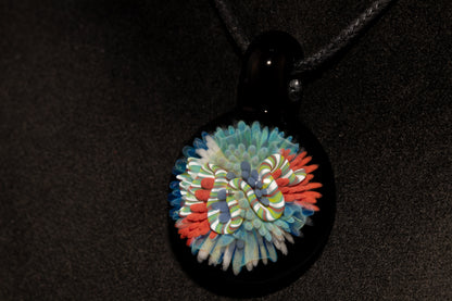 Coral Reef Glass Pendant Necklace | Handblown Borosilicate Ocean Jewelry | Beach & Sea Inspired Gift