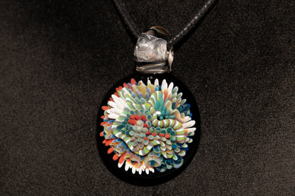 Coral Reef Glass Pendant Necklace | Handblown Borosilicate Ocean Jewelry | Beach & Sea Inspired Gift