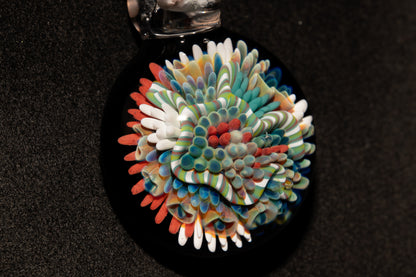 Coral Reef Glass Pendant Necklace | Handblown Borosilicate Ocean Jewelry | Beach & Sea Inspired Gift