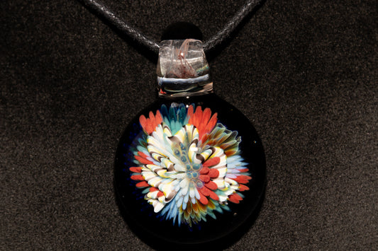 Coral Reef Glass Pendant Necklace | Handblown Borosilicate Ocean Jewelry | Beach & Sea Inspired Gift