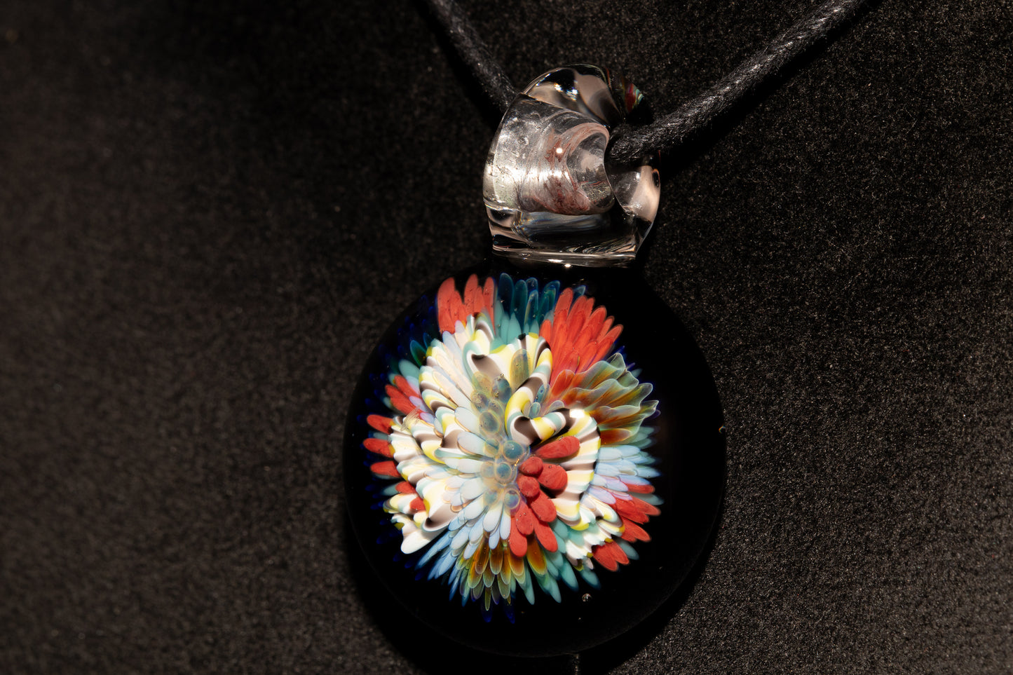 Coral Reef Glass Pendant Necklace | Handblown Borosilicate Ocean Jewelry | Beach & Sea Inspired Gift