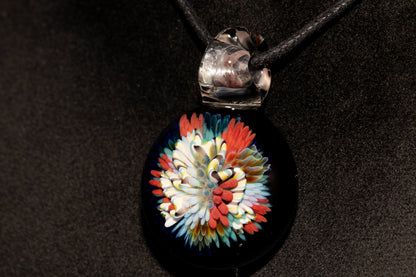 Coral Reef Glass Pendant Necklace | Handblown Borosilicate Ocean Jewelry | Beach & Sea Inspired Gift