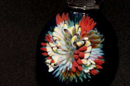 Coral Reef Glass Pendant Necklace | Handblown Borosilicate Ocean Jewelry | Beach & Sea Inspired Gift