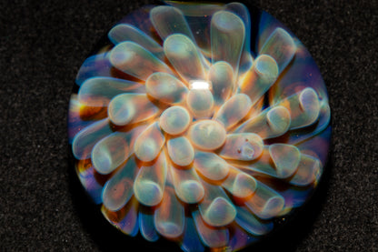 Galaxy Dot Implosion Pendant | Ocean-Inspired Glass Jewelry | Nebula Floral Necklace | Handblown Art Glass Gift