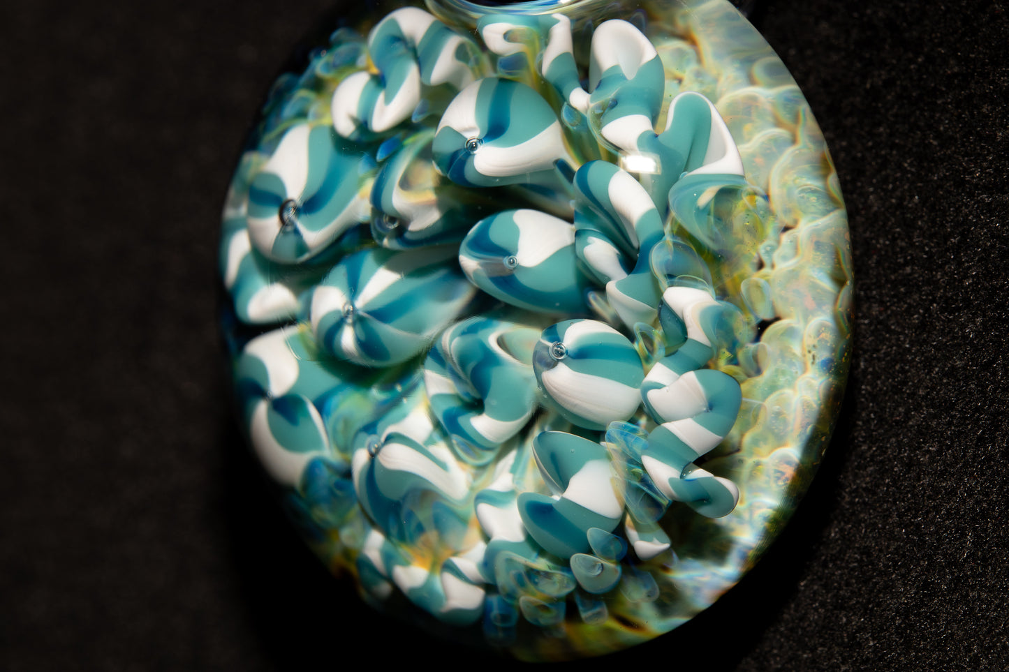 Coral Reef Glass Pendant Necklace | Handblown Borosilicate Ocean Jewelry | Beach & Sea Inspired Gift