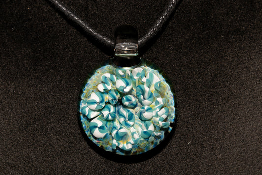 Coral Reef Glass Pendant Necklace | Handblown Borosilicate Ocean Jewelry | Beach & Sea Inspired Gift
