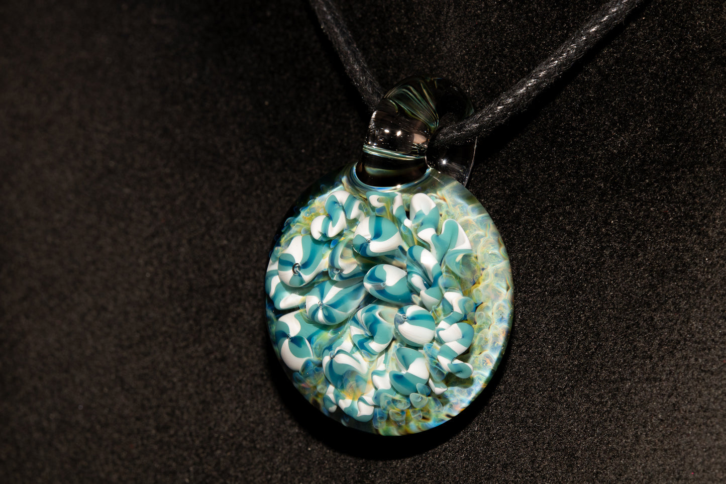 Coral Reef Glass Pendant Necklace | Handblown Borosilicate Ocean Jewelry | Beach & Sea Inspired Gift