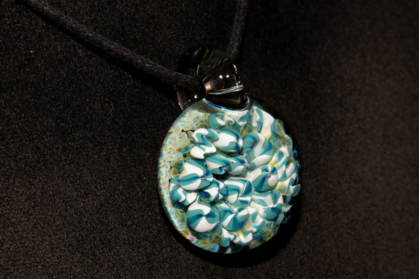 Coral Reef Glass Pendant Necklace | Handblown Borosilicate Ocean Jewelry | Beach & Sea Inspired Gift