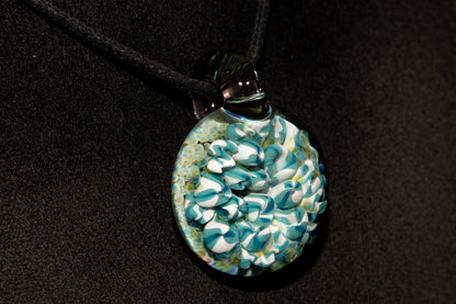 Coral Reef Glass Pendant Necklace | Handblown Borosilicate Ocean Jewelry | Beach & Sea Inspired Gift