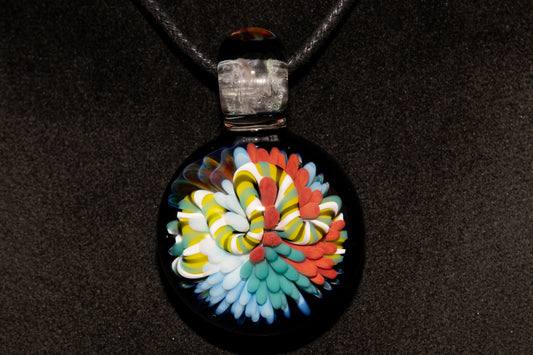 Coral Reef Glass Pendant Necklace | Handblown Borosilicate Ocean Jewelry | Beach & Sea Inspired Gift
