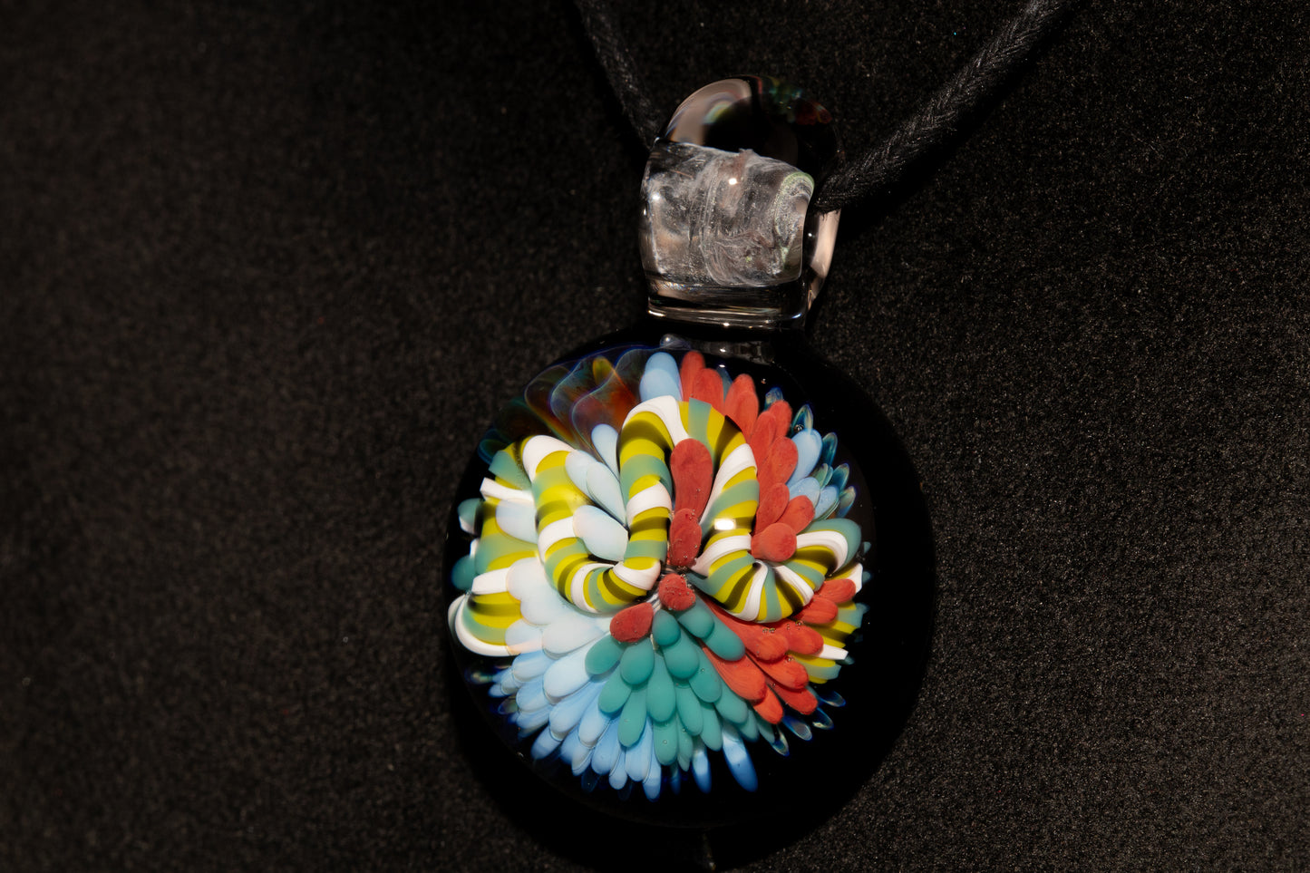 Coral Reef Glass Pendant Necklace | Handblown Borosilicate Ocean Jewelry | Beach & Sea Inspired Gift