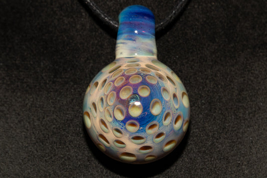 Lotus Pod Glass Pendant | Handcrafted Necklace | Awakening & Renewal Jewelry | Unique Artisan Gift