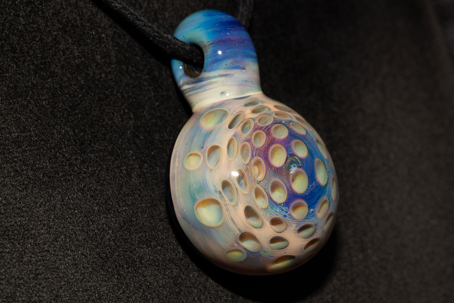 Lotus Pod Glass Pendant | Handcrafted Necklace | Awakening & Renewal Jewelry | Unique Artisan Gift