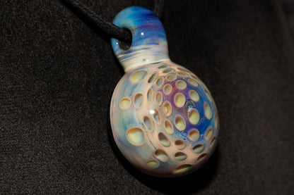 Lotus Pod Glass Pendant | Handcrafted Necklace | Awakening & Renewal Jewelry | Unique Artisan Gift