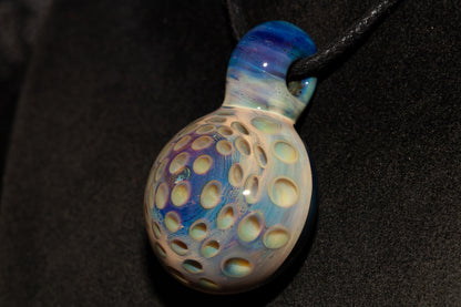 Lotus Pod Glass Pendant | Handcrafted Necklace | Awakening & Renewal Jewelry | Unique Artisan Gift