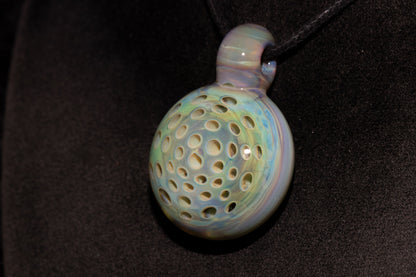 Glass Lotus Pod Pendant | Handmade Jewelry | Symbol of Transformation & Awakening | Artisan Glass Necklace Gift