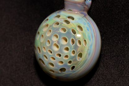 Glass Lotus Pod Pendant | Handmade Jewelry | Symbol of Transformation & Awakening | Artisan Glass Necklace Gift