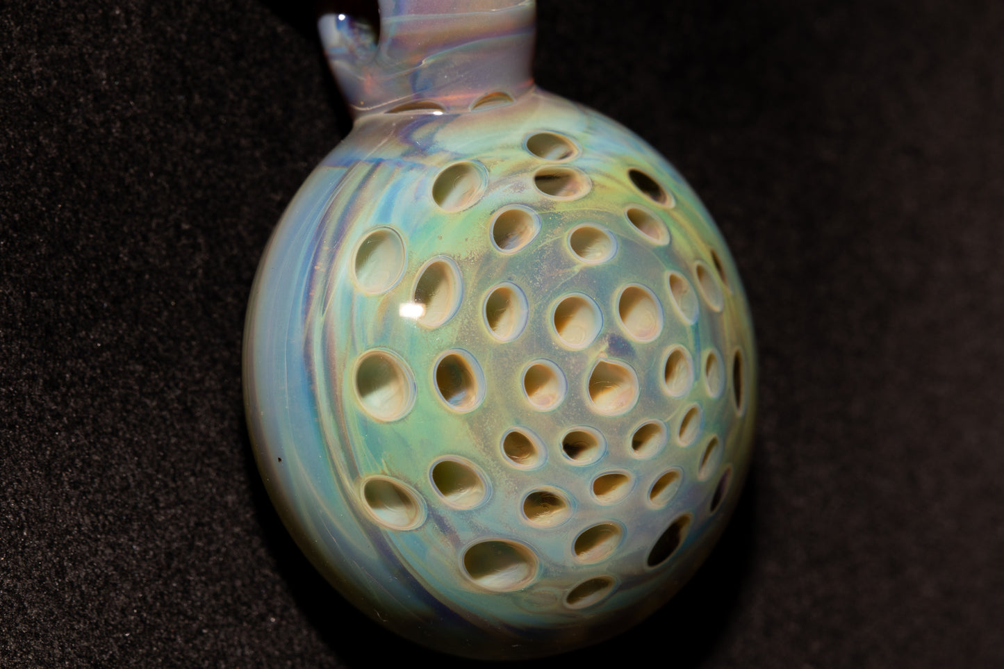 Glass Lotus Pod Pendant | Handmade Jewelry | Symbol of Transformation & Awakening | Artisan Glass Necklace Gift