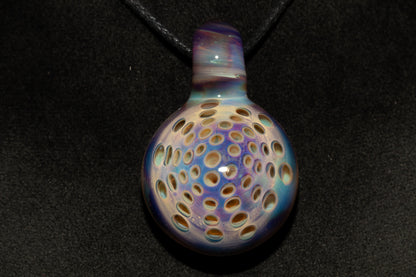 Glass Lotus Pod Pendant | Handmade Jewelry | Symbol of Transformation & Awakening | Artisan Glass Necklace Gift