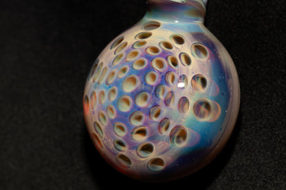 Glass Lotus Pod Pendant | Handmade Jewelry | Symbol of Transformation & Awakening | Artisan Glass Necklace Gift