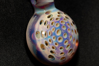 Glass Lotus Pod Pendant | Handmade Jewelry | Symbol of Transformation & Awakening | Artisan Glass Necklace Gift