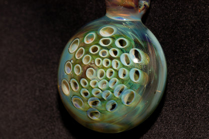 Handmade Glass Lotus Pendant | Symbol of Growth & Transformation | Artistic Necklace | One of a Kind Jewelry