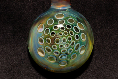 Handmade Glass Lotus Pendant | Symbol of Growth & Transformation | Artistic Necklace | One of a Kind Jewelry