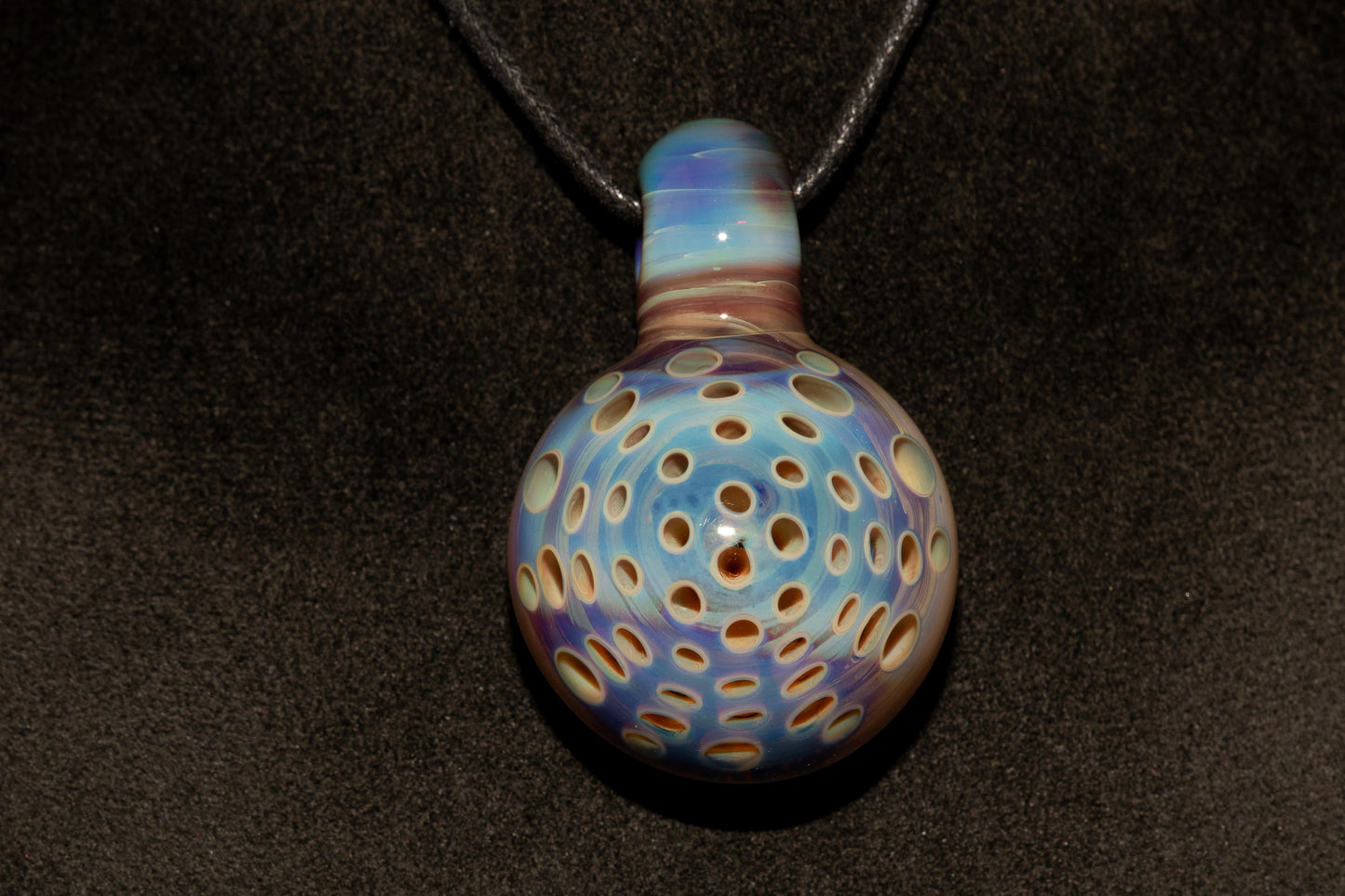 Lotus Pod Glass Pendant | Handcrafted Necklace | Awakening & Renewal Jewelry | Unique Artisan Gift