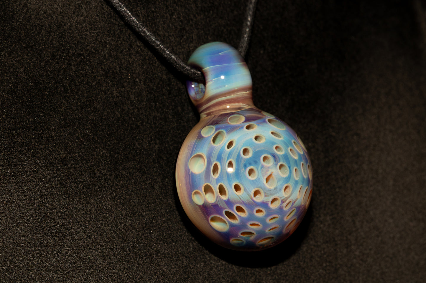 Lotus Pod Glass Pendant | Handcrafted Necklace | Awakening & Renewal Jewelry | Unique Artisan Gift