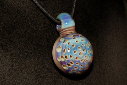 Lotus Pod Glass Pendant | Handcrafted Necklace | Awakening & Renewal Jewelry | Unique Artisan Gift