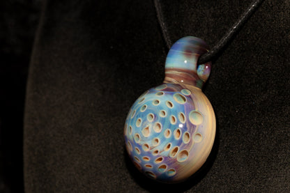 Lotus Pod Glass Pendant | Handcrafted Necklace | Awakening & Renewal Jewelry | Unique Artisan Gift