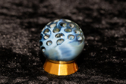 Lotus Pod Glass Marble Set | 25mm Glass Marbles | Handblown Borosilicate Glass | Collectible Functional