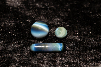 Lotus Pod Glass Marble Set | 25mm Glass Marbles | Handblown Borosilicate Glass | Collectible Functional