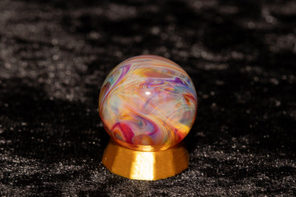 Matching Solid Color Marble Set | 25mm Glass Marbles | Handblown Borosilicate Glass | Collectible Functional Glass