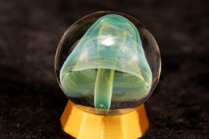 Mushroom Glass Marble Set | 25mm Glass Marbles | Handblown Borosilicate Glass | Collectible Functional Glass