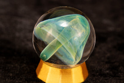 Mushroom Glass Marble Set | 25mm Glass Marbles | Handblown Borosilicate Glass | Collectible Functional Glass