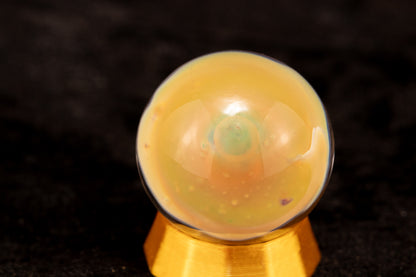 Mushroom Glass Marble Set | 25mm Glass Marbles | Handblown Borosilicate Glass | Collectible Functional Glass