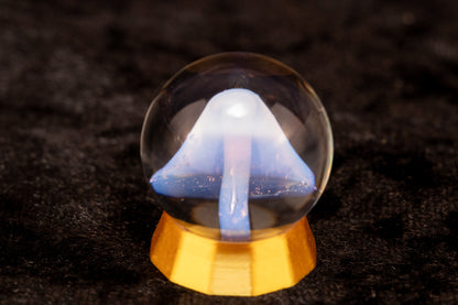 Mushroom Glass Marble Set | 25mm Glass Marbles | Handblown Borosilicate Glass | Collectible Functional Glass