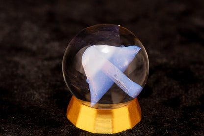 Mushroom Glass Marble Set | 25mm Glass Marbles | Handblown Borosilicate Glass | Collectible Functional Glass