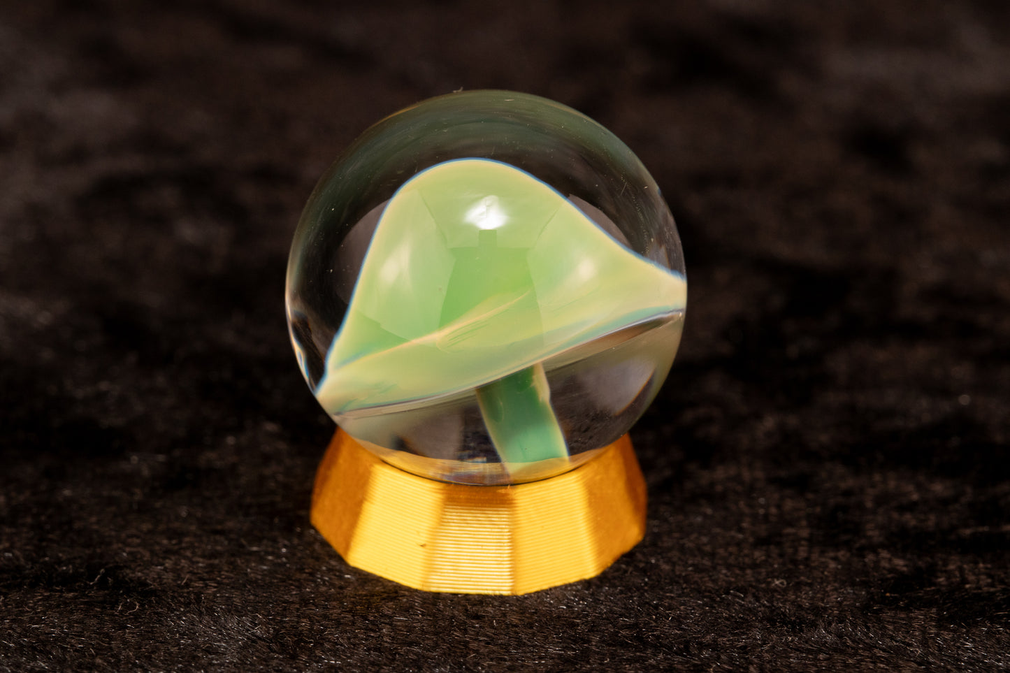 Mushroom Glass Marble Set | 25mm Glass Marbles | Handblown Borosilicate Glass | Collectible Functional Glass