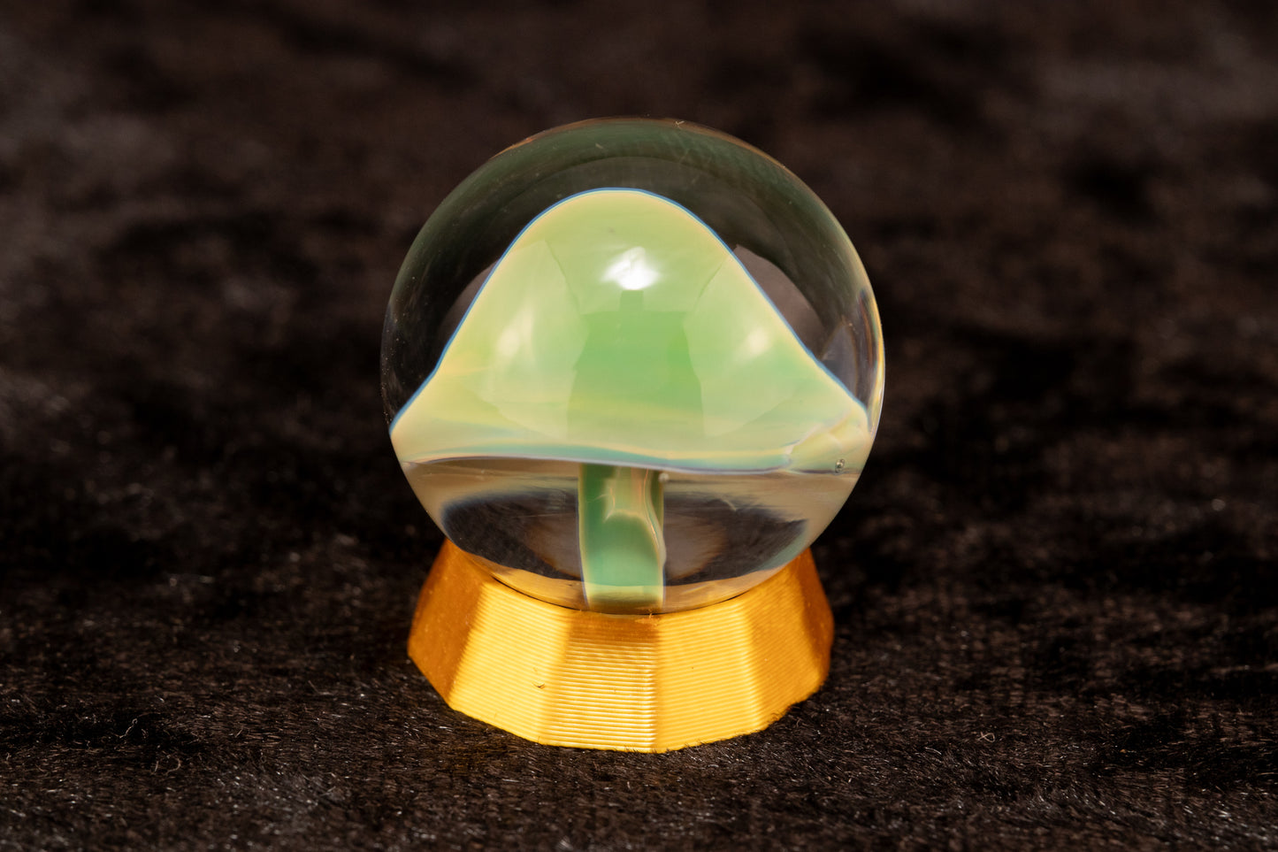 Mushroom Glass Marble Set | 25mm Glass Marbles | Handblown Borosilicate Glass | Collectible Functional Glass